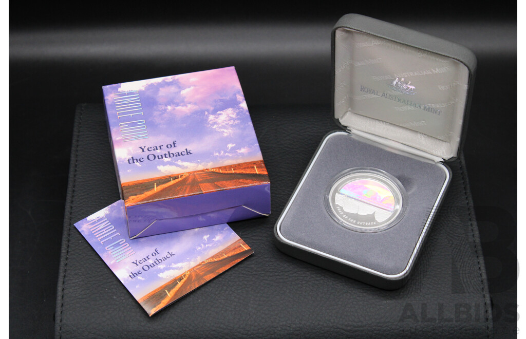 Australian RAM 2002 Year of Outback ''Finale'' Five-Dollar Silver Proof Hologram Coin