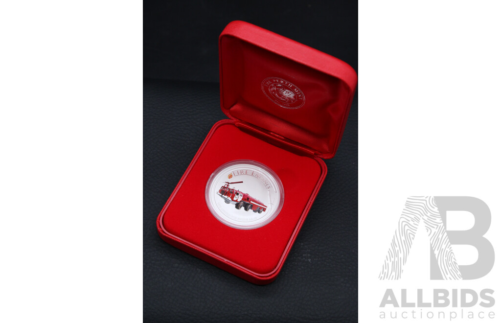 Australian TPM 2006 ''Fire Engines of the World'' 1973 AA-60 Airfield 1oz One Dollar Silver Proof Coin