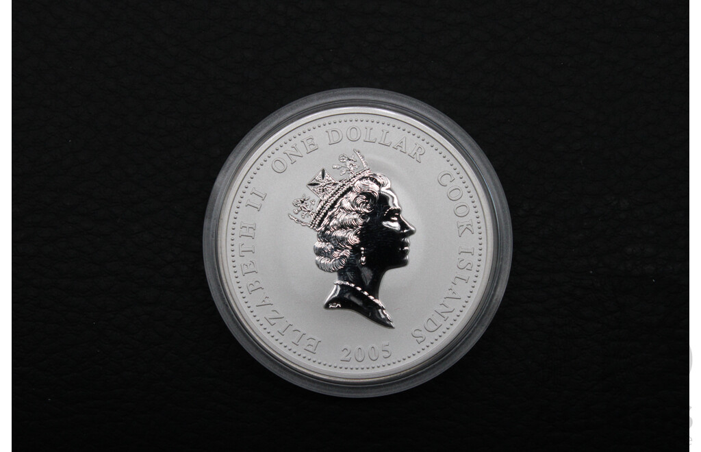 Australian TPM 2005 ''Fire Engines of the World'' 1932 Bickle Triple Combination Pumper 1oz One Dollar Silver Proof Coin