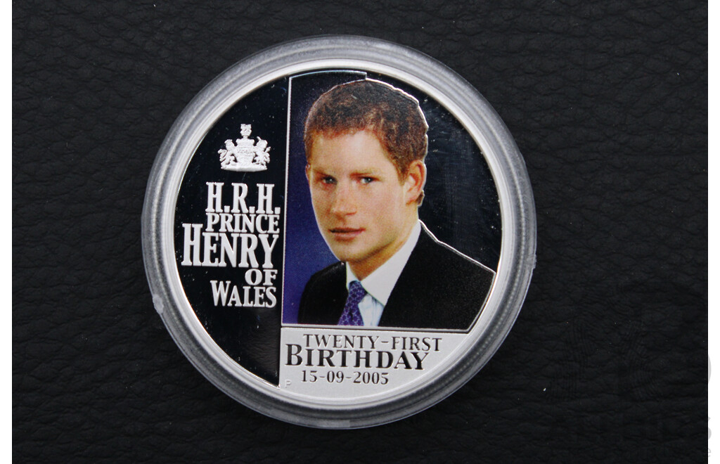 Australian TPM 2005 ''Prince Henry 21st Birthday'' 1oz One Dollar Silver Proof Coin