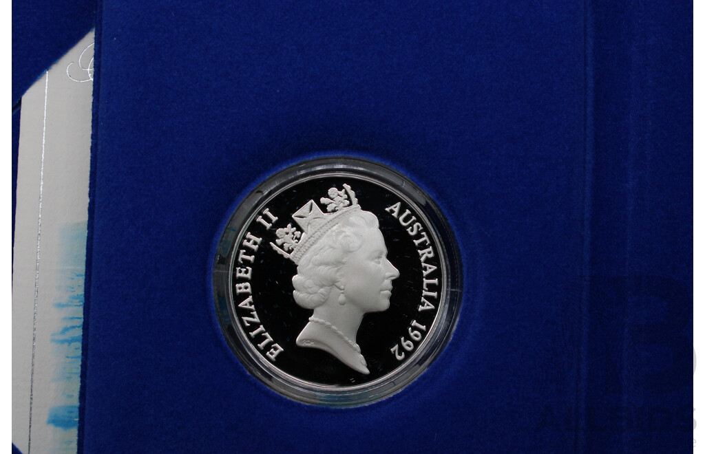 Australian RAM 1992 ''Birds of Australia''  $10 Emperor Penguin Silver Proof Coin