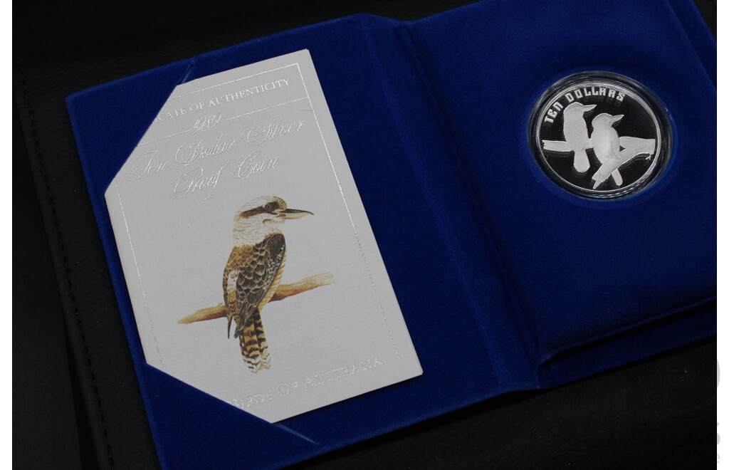 Australian RAM 1989 ''Birds of Australia''  $10 Kookaburra Silver Proof Coin