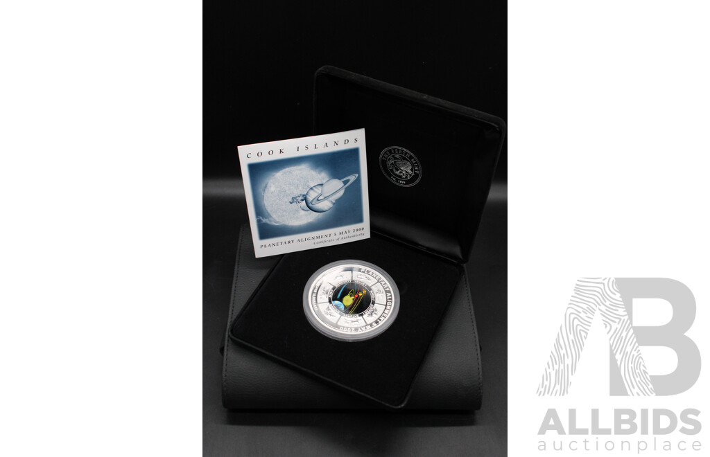 Australian TPM 2000 Planetary Alignment 10 Oz Ten Dollar Silver Proof Coin