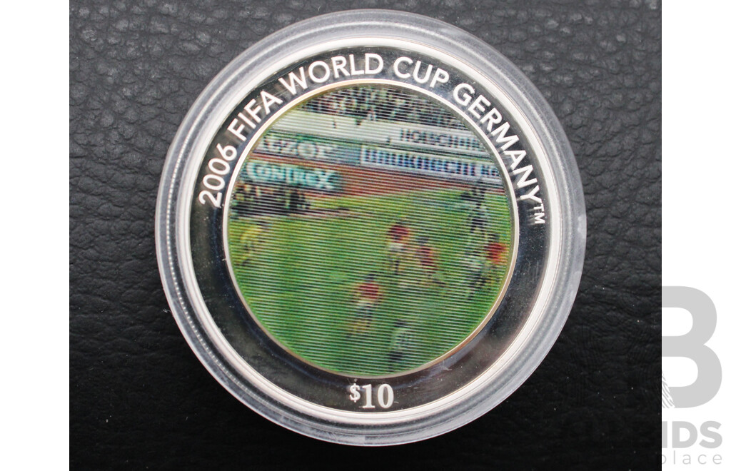 Solomon Islands 2006 FIFA World Cup Germany Commemorative Ten Dollar Silver Proof Coin