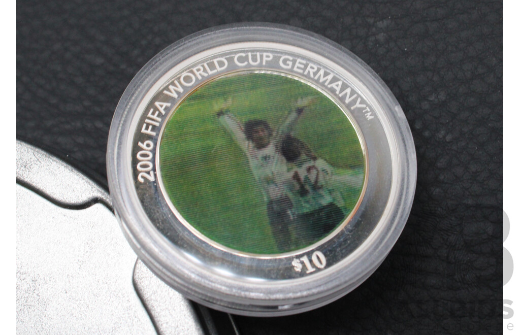 Solomon Islands 2006 FIFA World Cup Germany Commemorative Ten Dollar Silver Proof Coin