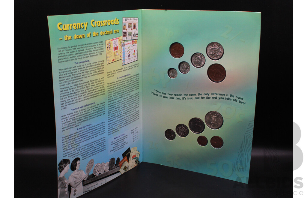 Australian 2006 ''Currency Crossroads'' the Dawn of the Decimal Era 12 Coin Set