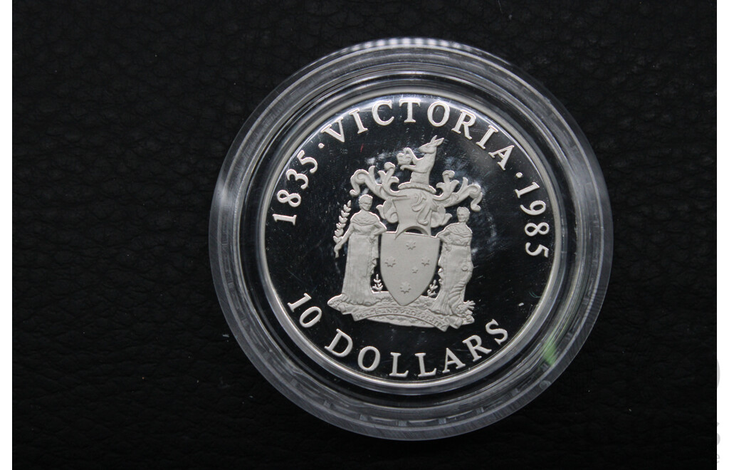 Collection of Australian RAM 1985-1987 ''State Series'' $10 Silver Proof Coins - Lot of 3