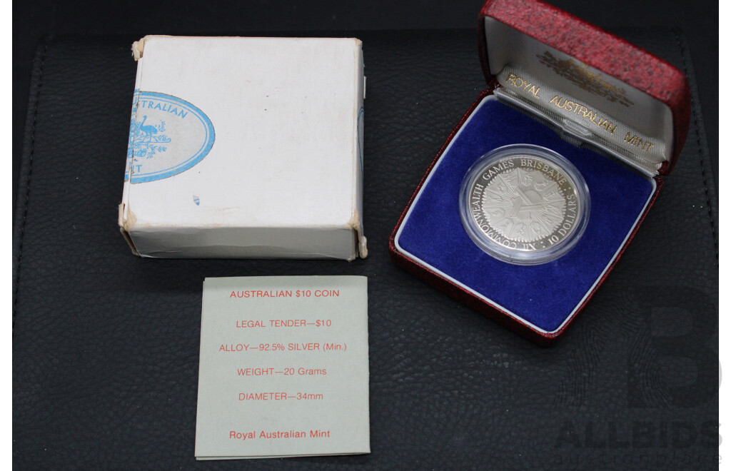 Collection of Australian RAM  ''Commomwealth Games'' $10 Proof Coins - 7 Coins