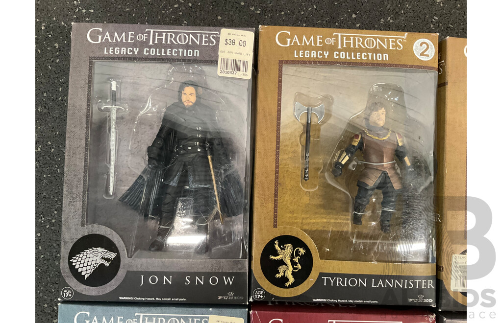 Assorted Game of Thrones - Legacy Collection - Collectable Action Figures and Mug - Lot of 8
