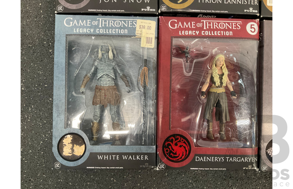 Assorted Game of Thrones - Legacy Collection - Collectable Action Figures and Mug - Lot of 8