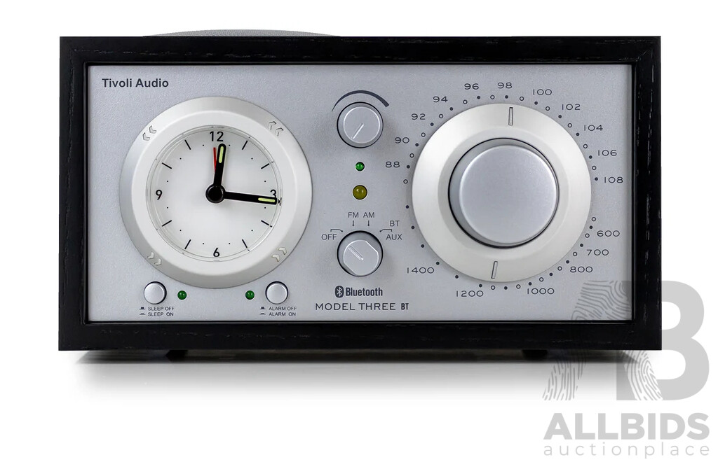 Model Three Bluetooth Radio - Black Ash/Silver - ORP $369 - Brand New