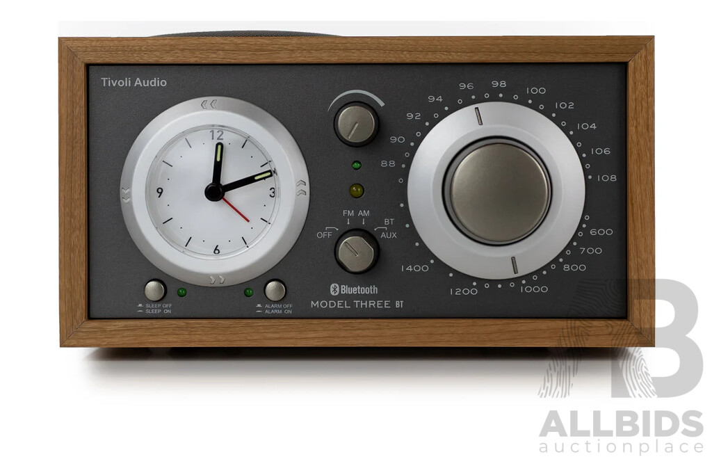 Model Three Bluetooth Radio - Cherry/Metallic Taupe - ORP $369 - Brand New