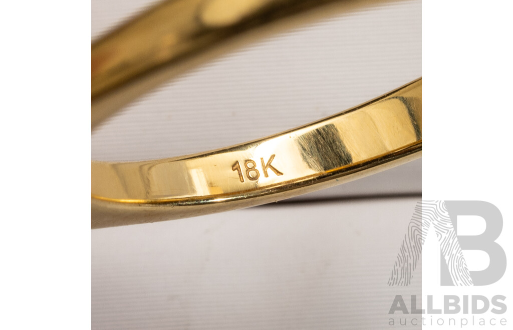 18ct 2.03ct Natural Diamond Solitiare Ring, Size P, 4.41 Grams