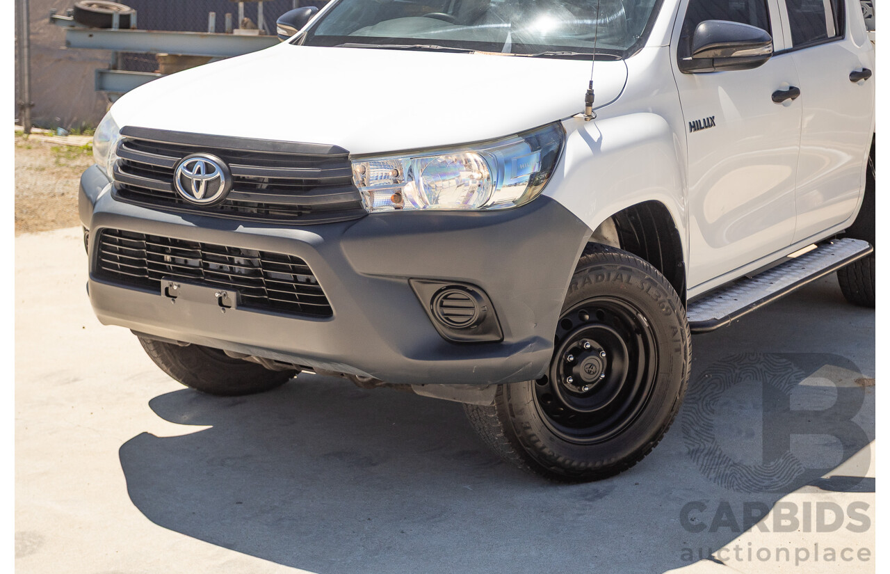02/2019 Toyota Hilux WORKMATE GUN135R MY19 Double Cab P/Up White Turbo Diesel 2.4L