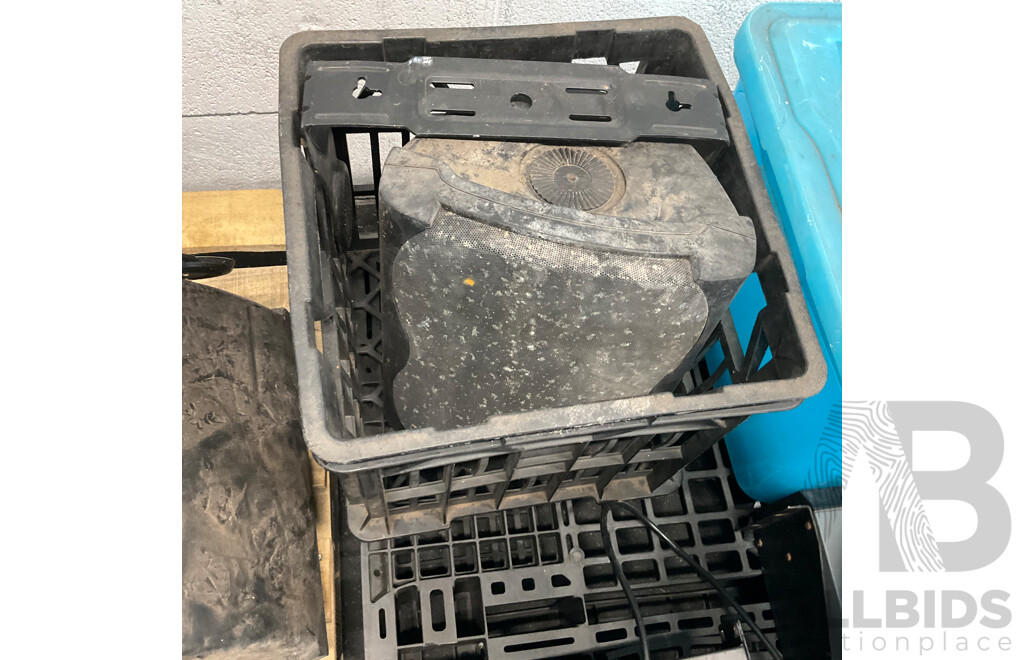 Portable Power Distribution Box and Pallet of Party Eletric Equipment - Untested