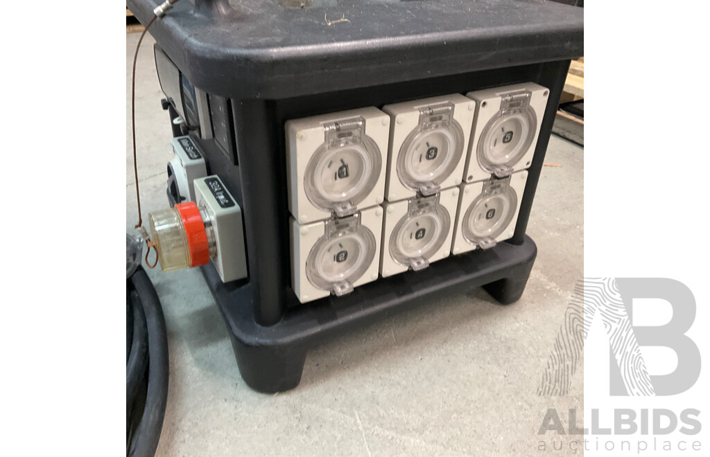 Portable Power Distribution Box and Pallet of Party Eletric Equipment - Untested