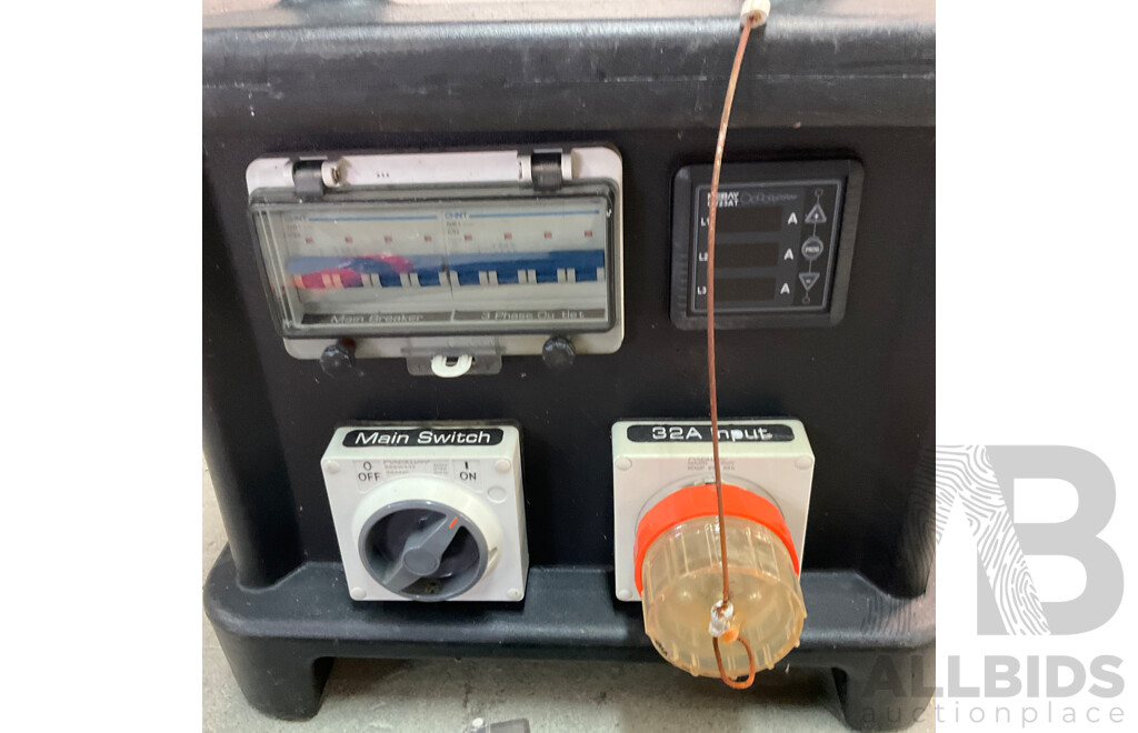 Portable Power Distribution Box and Pallet of Party Eletric Equipment - Untested