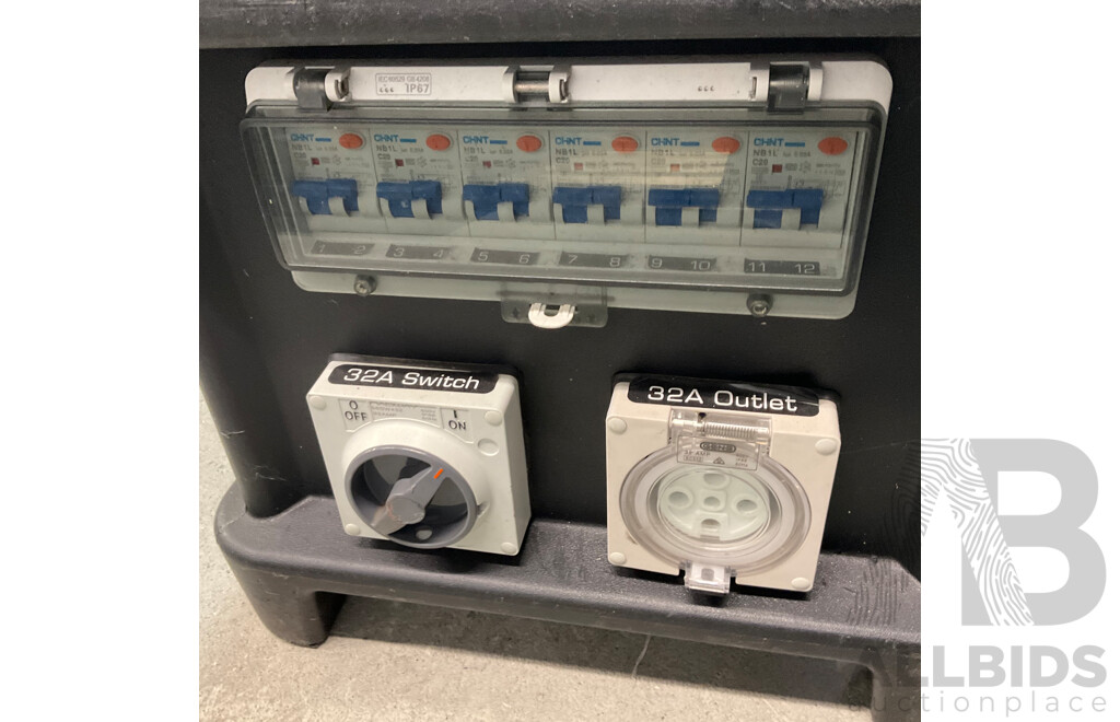 Portable Power Distribution Box and Pallet of Party Eletric Equipment - Untested