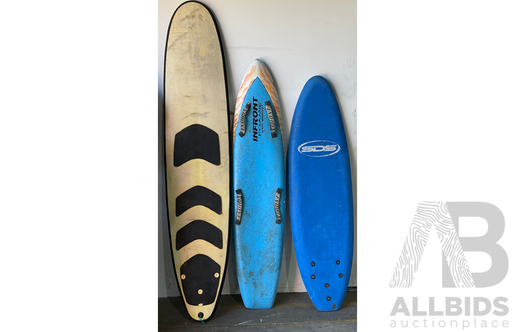 Assorted Surboard - Soft-top Surboard ,Training Boards - Lot of 5