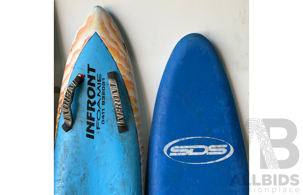 Assorted Surboard - Soft-top Surboard ,Training Boards - Lot of 5