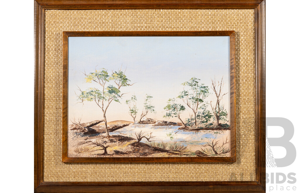 Roma Winmar Yibiyung Australia (20th Century, Indigenous-Australian, 1944-), Vintage Watercolour and Gouache on Canvas Board, 49 x 58 cm (frame)