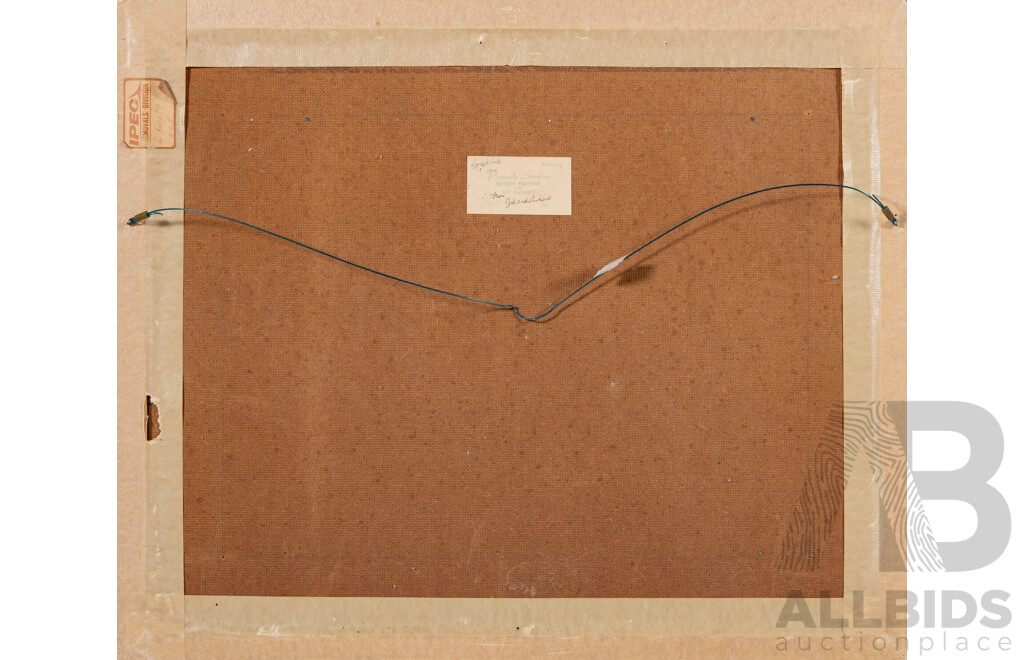 Roma Winmar Yibiyung Australia (20th Century, Indigenous-Australian, 1944-), Vintage Watercolour and Gouache on Canvas Board, 49 x 58 cm (frame)