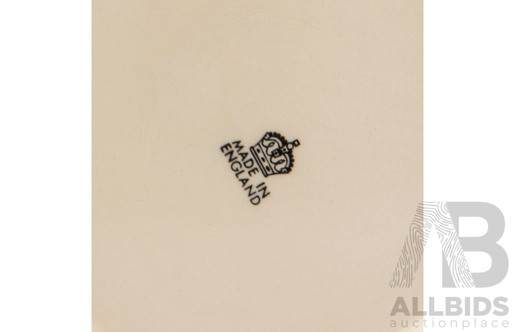 Trio of Blue and White English Transferware Ceramic Pitcher Jugs