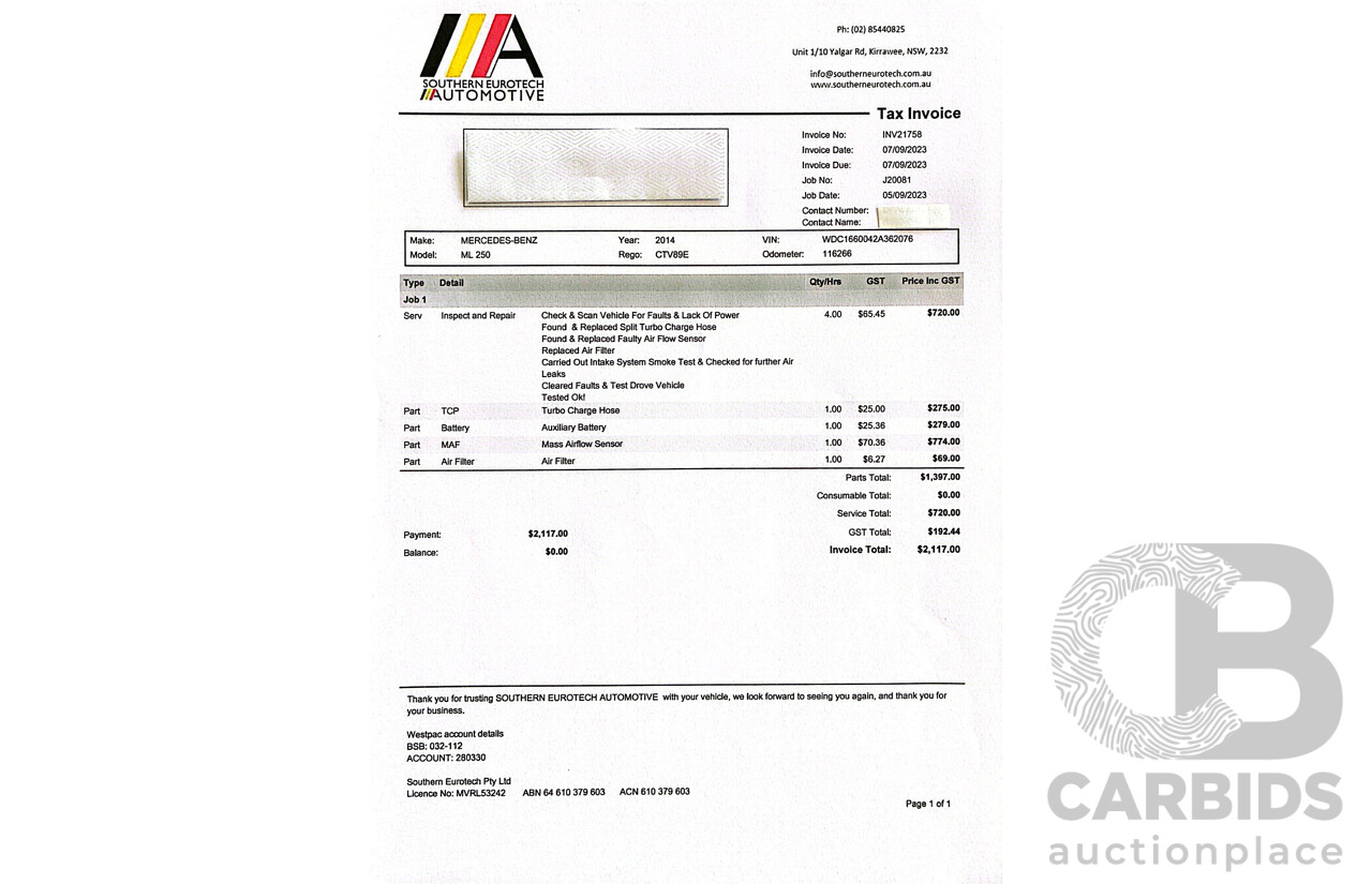 3/2014 Mercedes-Benz ML 250 CDI Bluetec (4x4) 166 4d Wagon Diamond Silver Metallic Turbo Diesel 2.1L