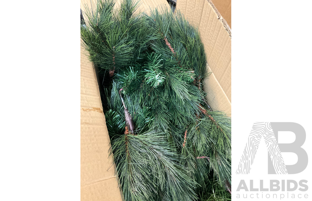 Assorted Christmas - Including David Jones Tree, Halloween, Birthday Decorations and Artificial Flowers