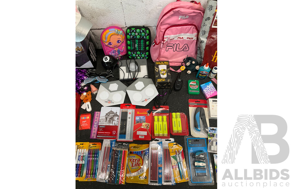 Assorted Kids Games, Crafts, DVDs, Harry Potter Bag with Accessories and Others