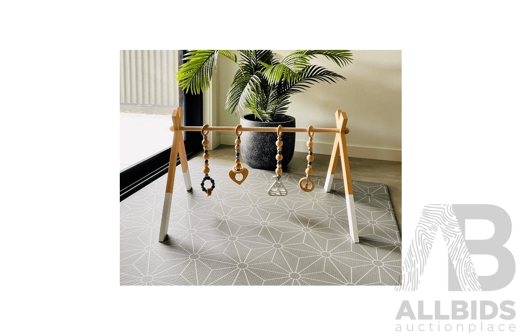 Plum Sand & Water Table & Wooden Climbing Frame & ARABELLA + AUTUMN Play Gym