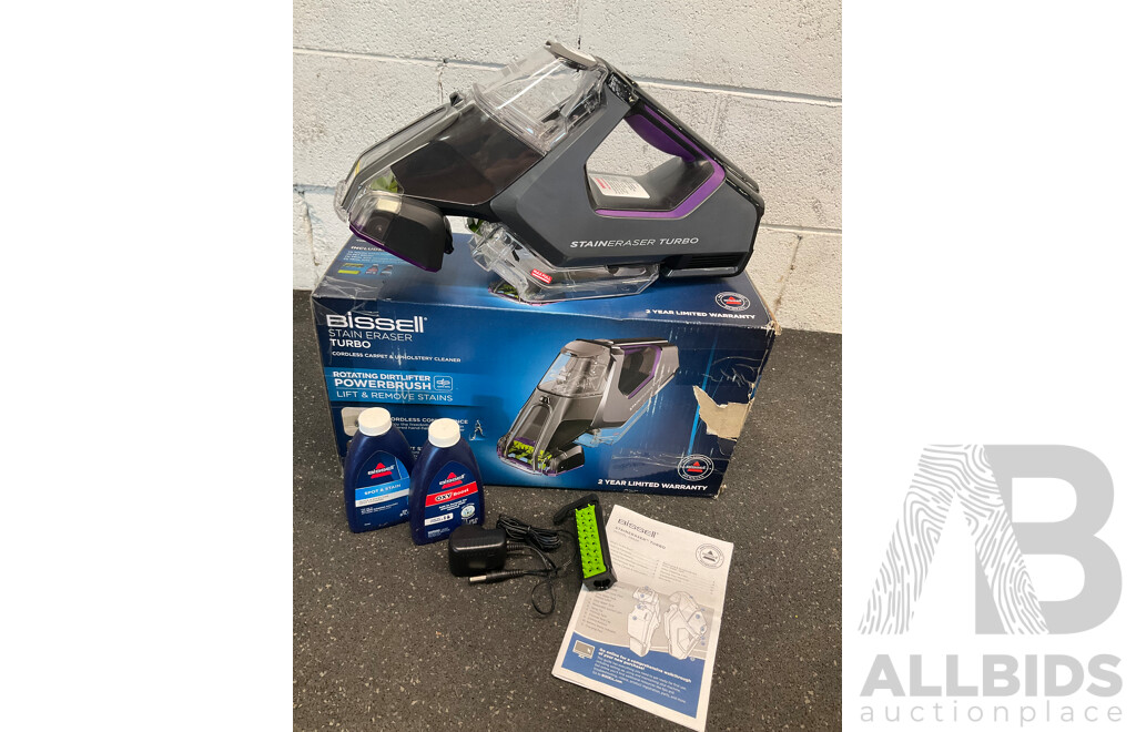 BISSELL Stain Eraser Turbo - Cordless Carpet & Upholstery Cleaner