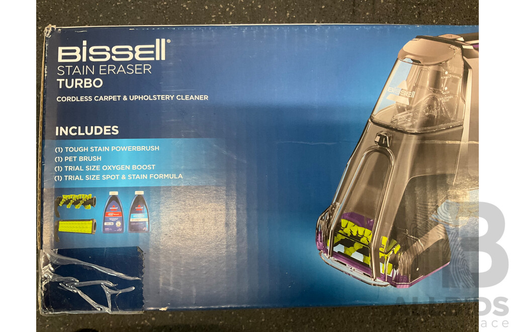 BISSELL Stain Eraser Turbo - Cordless Carpet & Upholstery Cleaner