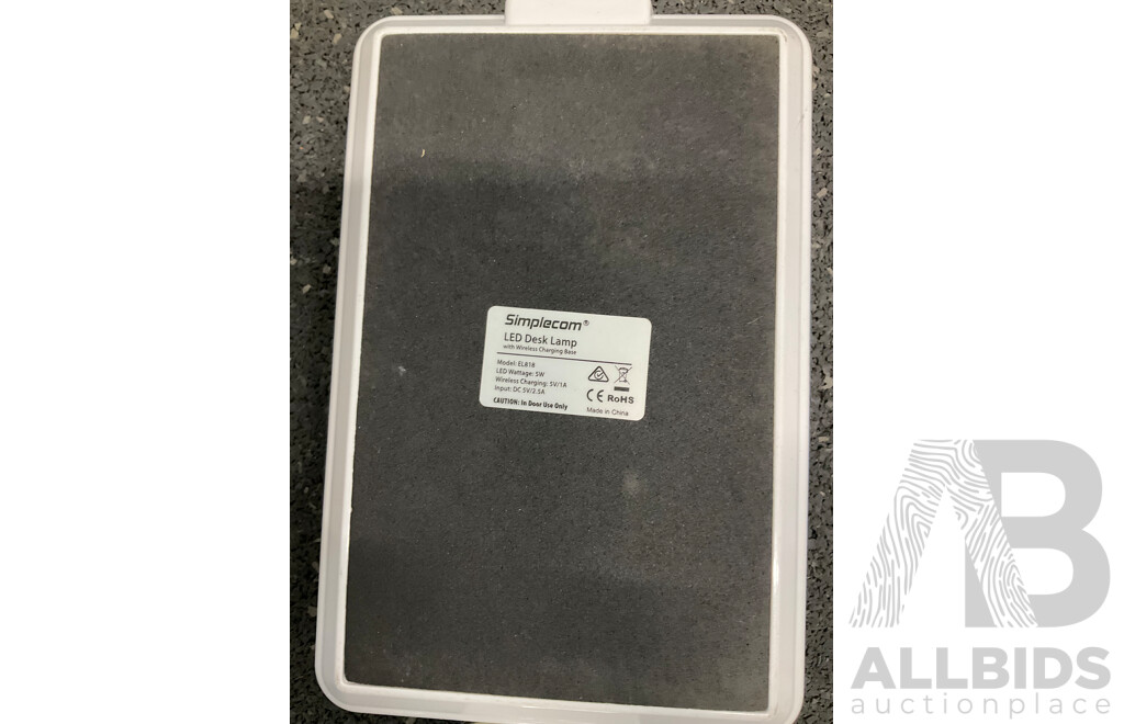 Assorted Usefull Gadgets, Including BELKIN Glass Protector, SIMPLECOM Led Desk Lamp, Led Fairy Light Globe, LENOVO Clock, LOGITECH Speakers and More