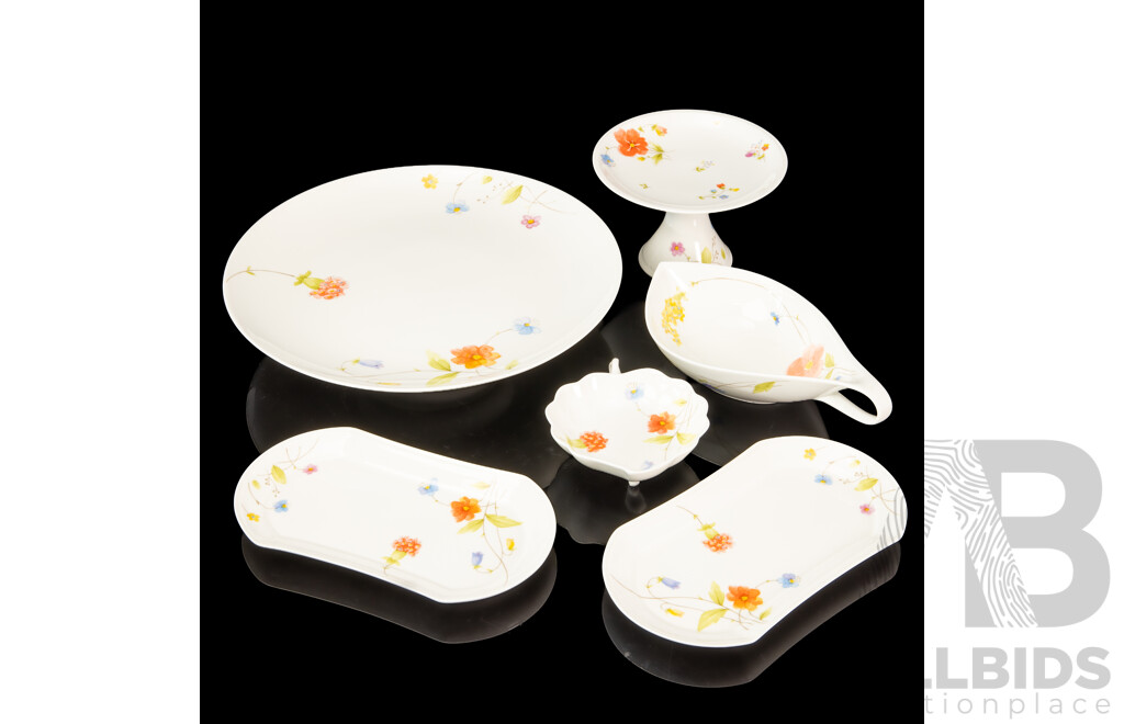 Collection of Mikasa 'Just Flowers' Ceramics (6)