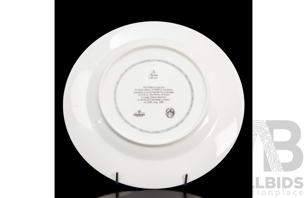 The Heritage Collection Royal Wedding Cabinet Plate