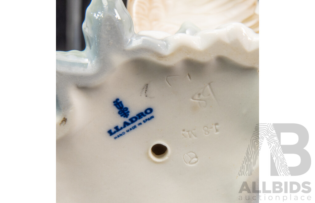 Collection of Five Lladro Porcelain Bird Figures