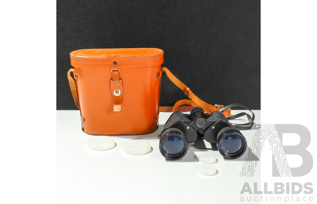 Pair of Cased Vintage Kassel 12x50 Field Binoculars