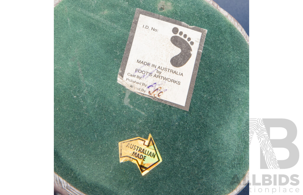 Carved Marble Peeking Seal Bust by Foots Artworks, Australia