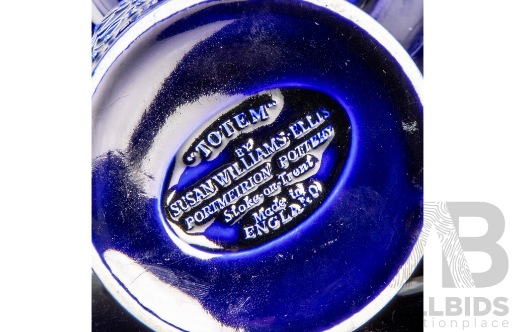 Fantastic Portmeirion Stoke on Trent Totem Pattern Demitasse Service for Four by Susan Williams-Ellis