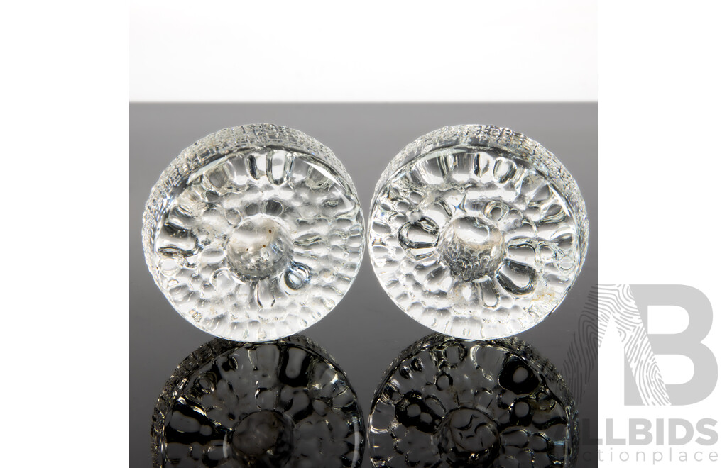 Pair of Rare Iittala Candle Holders Designed by Ultima Thule