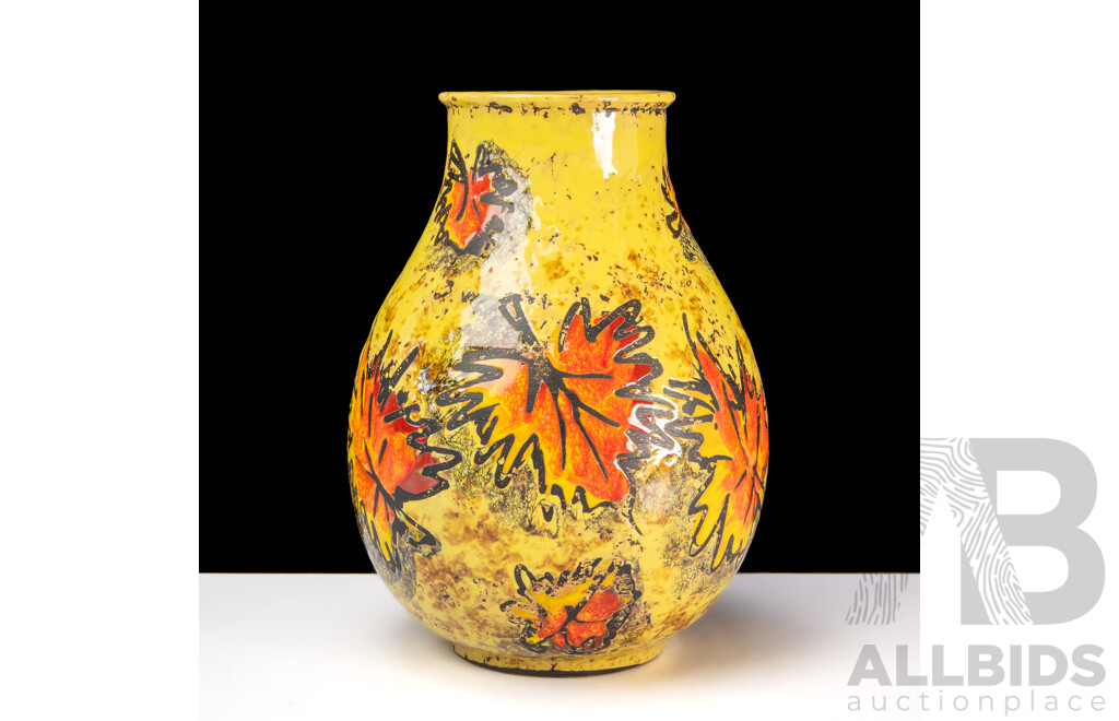 Mid Century Italian Ceramic Vase Designed by Alvino Bagni