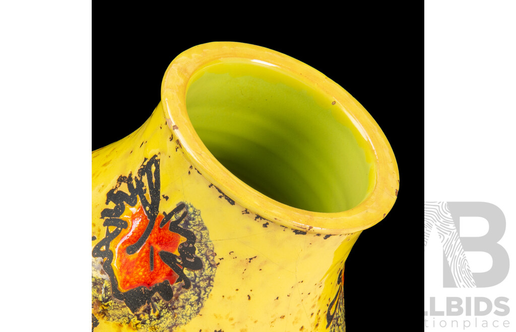 Mid Century Italian Ceramic Vase Designed by Alvino Bagni