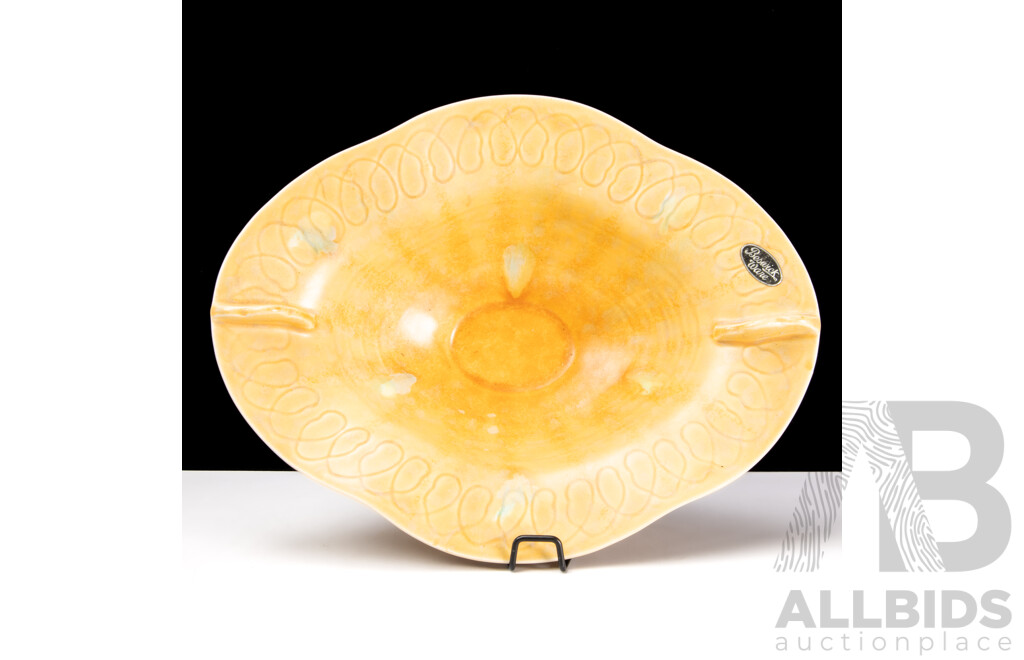 Beswick Art Deco Drip Glazed Footed Bowl with Original Label