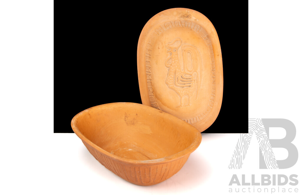 Scheurich Keramik West German Clay Roaster, Model 838, C.20th Century