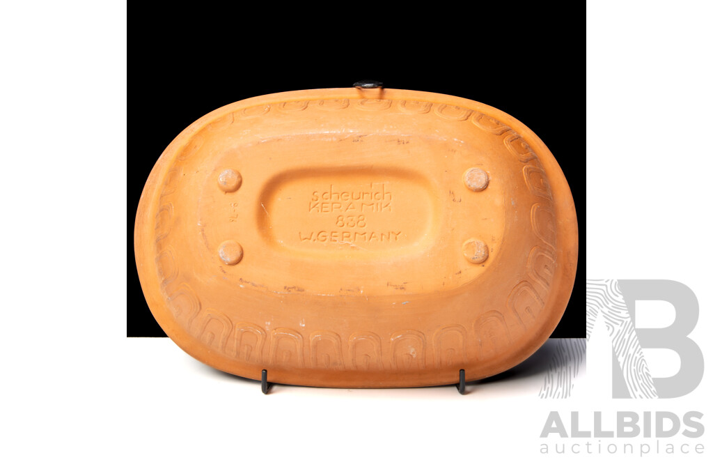 Scheurich Keramik West German Clay Roaster, Model 838, C.20th Century