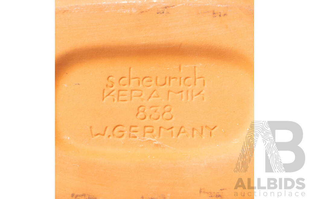 Scheurich Keramik West German Clay Roaster, Model 838, C.20th Century