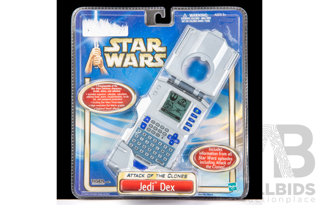 2002 Tiger Star Wars Attack of the Clones Jedi Dex in Original Box