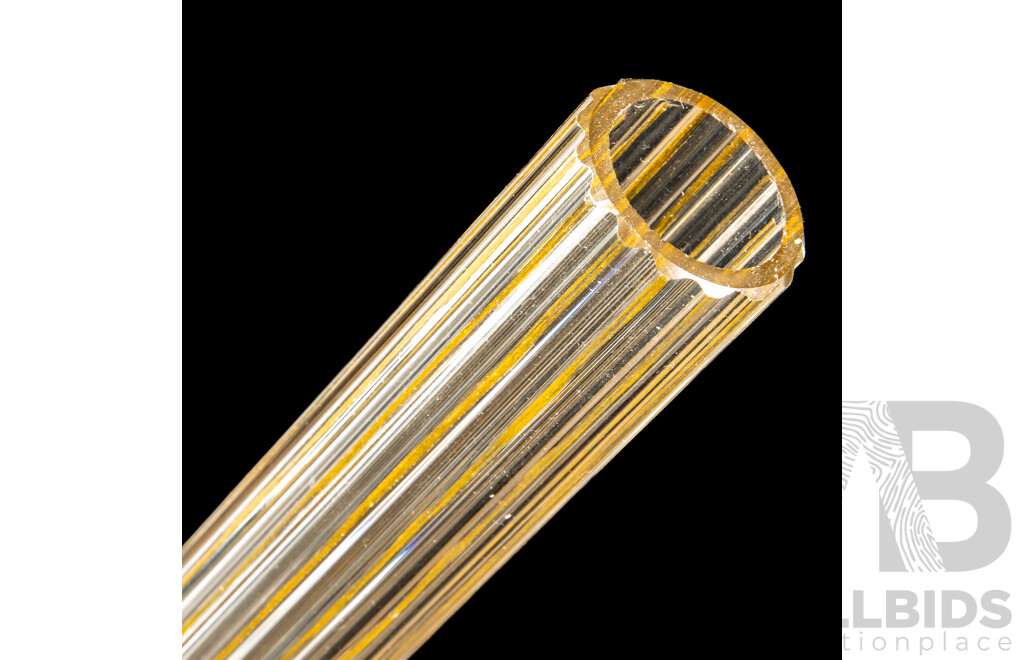 Large Le Verre Francais (Schnieder) Studio Vase with Long Neck and Bulbous Base