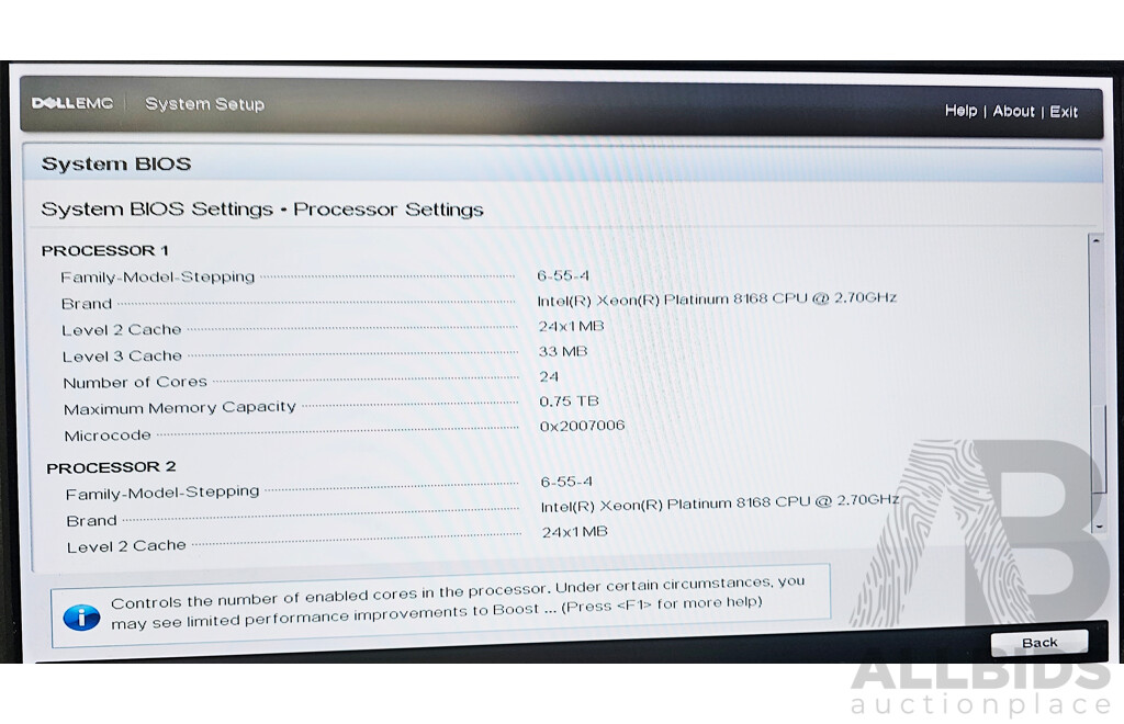 Dell EMC VxRail P570F Intel Xeon PLATINUM (8168) 2.70GHz-3.70GHz 10-Core CPU 2RU Server W/ 64GB DDR4